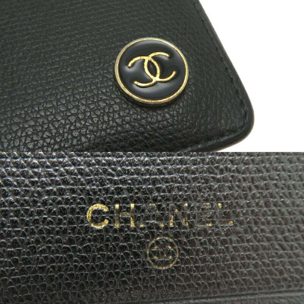 CHANEL Authentic Black Leather Wallet - Picture 7 of 10